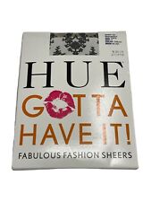 Hue Women's Gotta Have It Control Top Natural Fine Floral Sheer Pantyhose Size 2