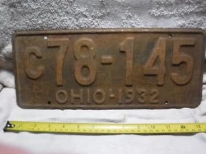 TARGA OHIO 1932 - USATA IN BUONE CONDIZIONI - Foto 1 di 2