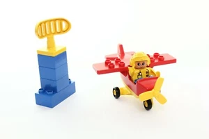 Lego Duplo Town Airport Set 2676 Bertie the Little Red Plane 100% complete 1993 - Picture 1 of 3