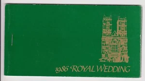 Folleto de estampillas de boda real 1986 príncipe Andrés Sarah Perf San Vicente Granadinas - Imagen 1 de 1