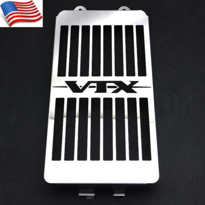 US Chrome Radiator Cover Grill Grill for Honda VTX1300R VTX1300T / C 2003-2009 Foto 1 de 4
