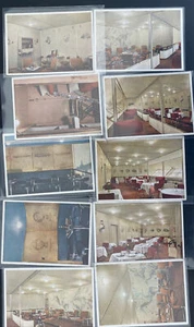 10 Postcards Complete Set Lot Germany Hindenburg LZ 129 Zeppelin Interior - Picture 1 of 6