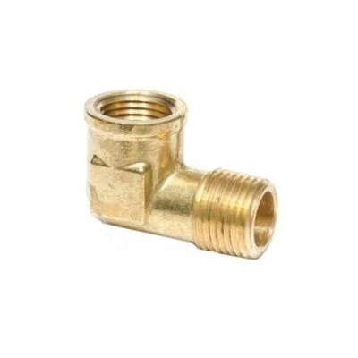 1/2 Npt Male Female Forged Street Elbow Pipe L Brass Fitting Fuel Air Water Oil - Image 1 of 4