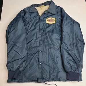 Vintage Sherpa Lined Pepperidge Farms Bomber Employee Jacket Size Large 42 44 - Picture 1 of 11