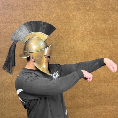King Leonidas’ Spartan Helmet | 300 Movie Replica | Medieval Role Play Armor | - Image 1 of 4