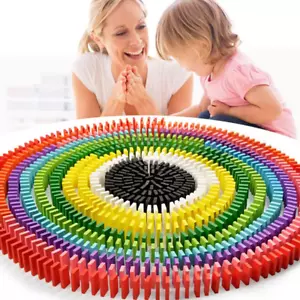 Family Game 100pcs Domino Table Game Stacking Tower Tumbling Blocks Toy - Picture 1 of 2
