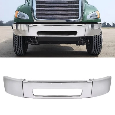 Front Bumper Assembly For 2003-2021 Freightliner M2 106 112 Steel Chrome Silvery - Image 1 of 4