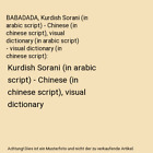BABADADA, Kurdish Sorani (in arabic script) - Chinese (in chinese script), visua