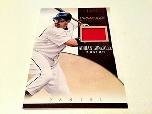 Adrian Gonzalez 2014 Panini Immaculate Collection Game Used Jersey #/99 Red Sox - Bild 1 von 2
