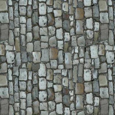 MYTINYWORLD Dolls House Miniature Worn Polished Cobbles Pattern Cladding