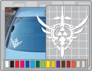 TRIFORCE LOGO cut vinyl decal #5 Hyrule Window Sticker The Legend of Zelda - Picture 1 of 1