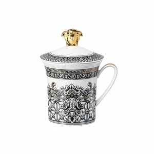Rosenthal Versace mug with lid 30 Years Collection Marqueterie, 350 ml - Picture 1 of 1