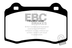 EBC Redstuff Rear Brake Pads for Chrysler (USA) 300C 6.1 (2006 > 11) - Picture 1 of 1