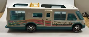 Nylint Vintage Outbounder RV Camper Bus 1995 White Aqua Steel Toy Motorhome - Picture 1 of 11