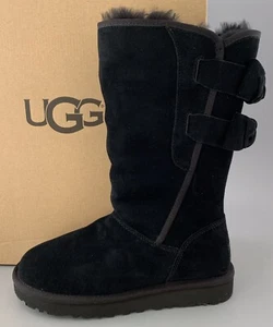 UGG ALLEGRA BOW II Suede Tall Boot  $225 #1102931 New in Box US5 - Picture 1 of 11
