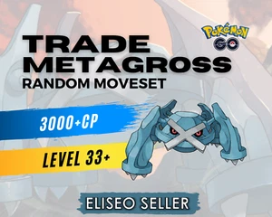 Trade Metagross - Pokemon Metagross GO - Pokémon GO Metagross 3000CP+ selten - Bild 1 von 1