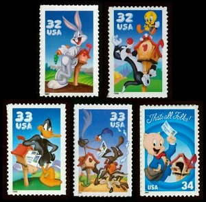 US, 3137a//-3534a Looney Tunes Complete Set of 5, MNH - Picture 1 of 1