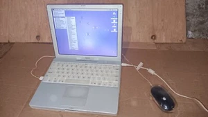 Vintage 12" Apple iBook G3 Laptop PowerPC @ 500 MHz Mac OS 9.2 OS Model M6497 - Afbeelding 1 van 23