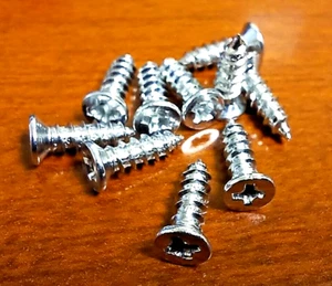 1.000 Stück Schraube #6x3/8" Flt. Hd. Kreuzschlitz Blechschraube - verzinkt [222-380] - Bild 1 von 1