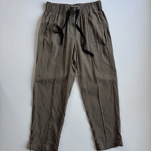 BABATON Errol Ankle Linen Blend Pant Womens XXS Elastic Waist Comfort Beach 2XS - Picture 1 of 14