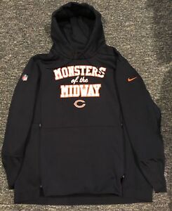 Nike On Field Chicago Bears Team Issued Hoodie Mens 2XL Monsters Midway EUC