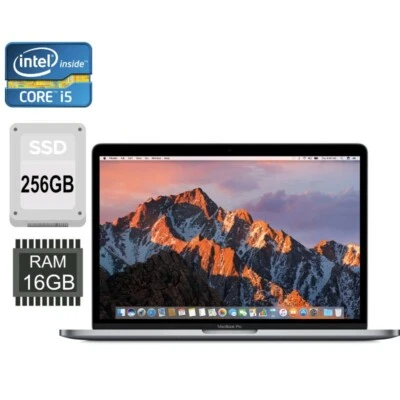 Apple MacBook Pro 13" A1706 13,2 Touch Bar i5 3,1 GHz 16GB 256GB SSD Space Grau - Bild 1 von 4