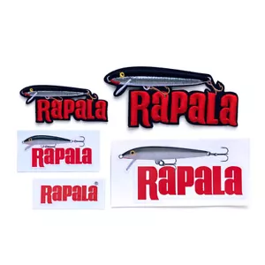2 RAPALA Galleggiante Originale Ricamato Ferro su Panno Patch per Borse e Vaste L&S - Foto 1 di 7