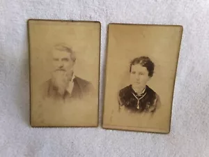 Fotos de hombre y mujer mediados de 1800/principios de 1900 2 fotografías - Imagen 1 de 13