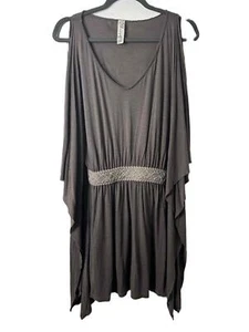 Free People Tunika Damen Größe Small Kakao Kimono Ärmel Cinched Waist - Bild 1 von 7