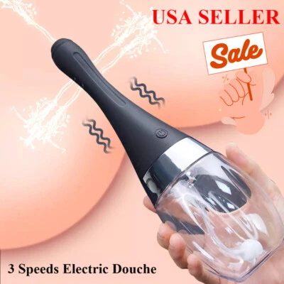 Automatic Enema Bulb Anal Vaginal Cleaner Tool Silicone Douche Cleaner Enema Kit - Image 1 of 4