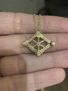 Doris Panos 18k pendant on Penny Preville 18k chain - Picture 1 of 8