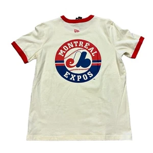 CAMISETA DE BÉISBOL BLANCA NUEVA CON ETIQUETAS MLB NEW ERA ERIC EMANUEL MONTREAL EXPOSICIONES TALLA L (16) - Imagen 1 de 6