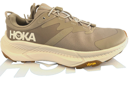 HOKA ONE ONE Nuovo HOKA One Transport TG 10 D Uomo Sportivo Sportivo Corsa Dune Eggnog Marrone