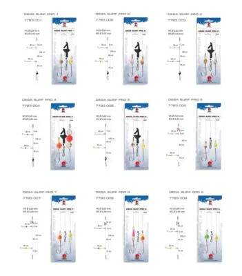 DEGA Surf-Pro Rig Brandungsvorfach Plattfischvorfach Brandungs-System Flunder