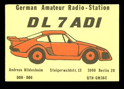 QSL Card Radio Germany DL7ADI 1986 Berlin – art ≠ W926 - Image 1 of 2
