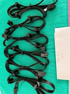 6X Corsair  6 Pin to 3x SATA  DRIVER POWER CABLE FOR  CX650M  CX750M    CX850M - Picture 1 of 5