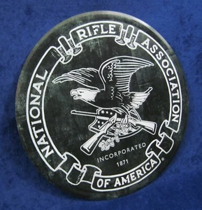 NATIONAL RIFLE ASSOCIATION -*US MADE*- Round Metal Sign - Man Cave Garage Décor - Bild 1 von 9