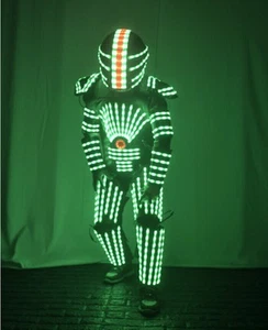 Multicolor LED Robot Costume Clothing Robots Suit DJ Traje Party Show Glow - Picture 1 of 5