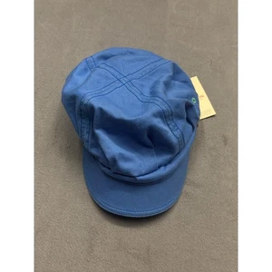 Stetson Blau Baumwolle Zeitungsjungen Mütze "Station" Bestickt Herren Damen Gr. 57 Neu - Bild 1 von 10