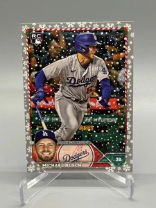 2023 Topps Holiday Michael Busch RC Rookie Silver Metallic Variation CUBS - Picture 1 of 1