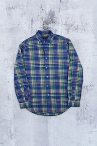 Camisa Polo de Ralph Lauren Clásica a Cuadros Manga Larga Talla: M - Imagen 1 de 5