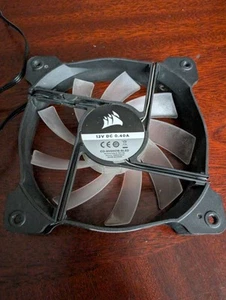 120mm CORSAIR COOLING FAN 3 Pin Silent High Airflow 12V DC 0.19A CO-9050016-bled - Picture 1 of 4