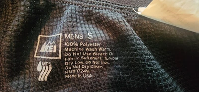 HOMBRE REI POLARTEC NEGRO LARGO JOHNS INVIERNO BASE CAPAS PEQUEÑAS Foto 1 de 2