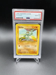 Machop 52/102 Base Set PSA 10 Pokémon Card - Picture 1 of 2