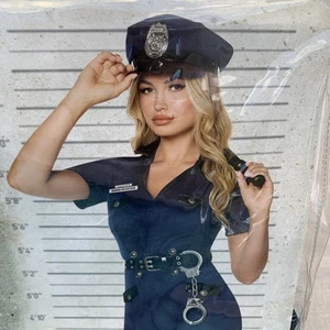 NEW Spirit Halloween Women's size XS (0-2) Officer Rhoda Nightstick Cop Costume - Picture 1 of 15