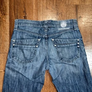 Rock Republic Men’s 32 Blue Straight Button Fly Jeans 33x35 - Picture 1 of 19