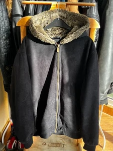 Cropped If Six Was Nine Hysteric Style Logo With Fur Washed Hood Zip Hoodie - Bild 1 von 10