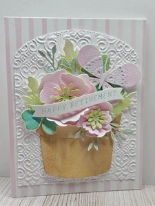 Handmade Greeting Card Keepsake Quality ocbrandy retirement butterfly - Picture 1 of 2