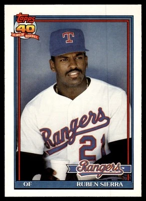 1991 O-Pee-Chee Ruben Sierra Texas Rangers #535 - Image 1 of 2