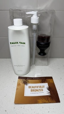Bronceador corporal sin sol BareMinerals Bare Escentuals bronceado sintético 16 oz Big Daddy + cepillo Foto 1 de 4